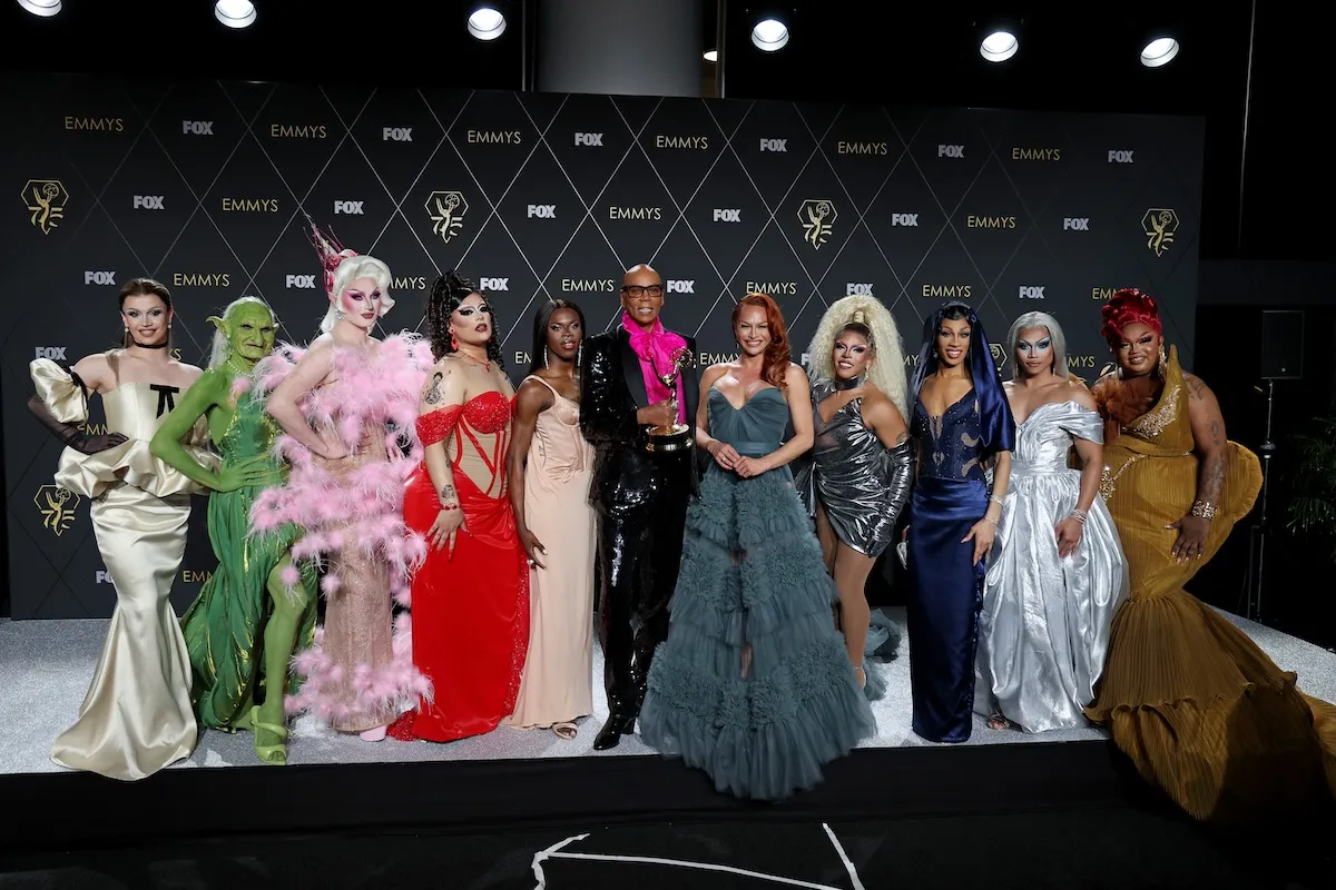 the cast of rupaul's drag race all together at the emmys