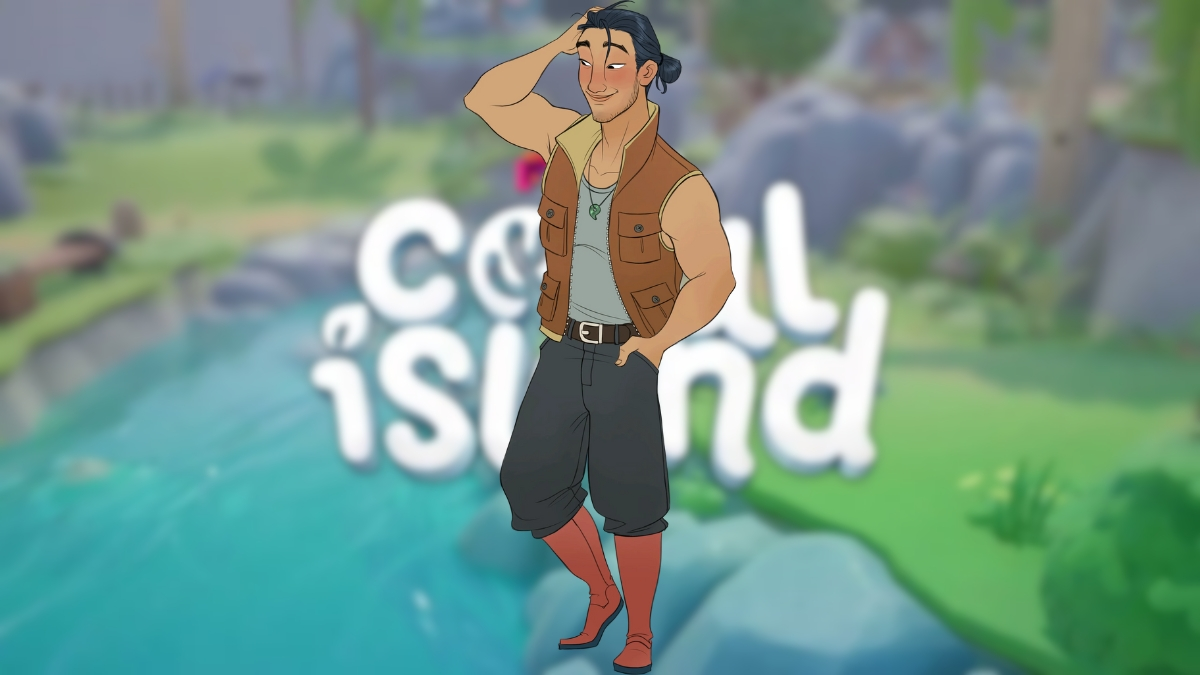 Theo blushing in Coral Island