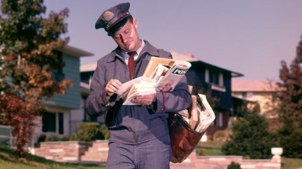 U.S. Post Man delivering mail