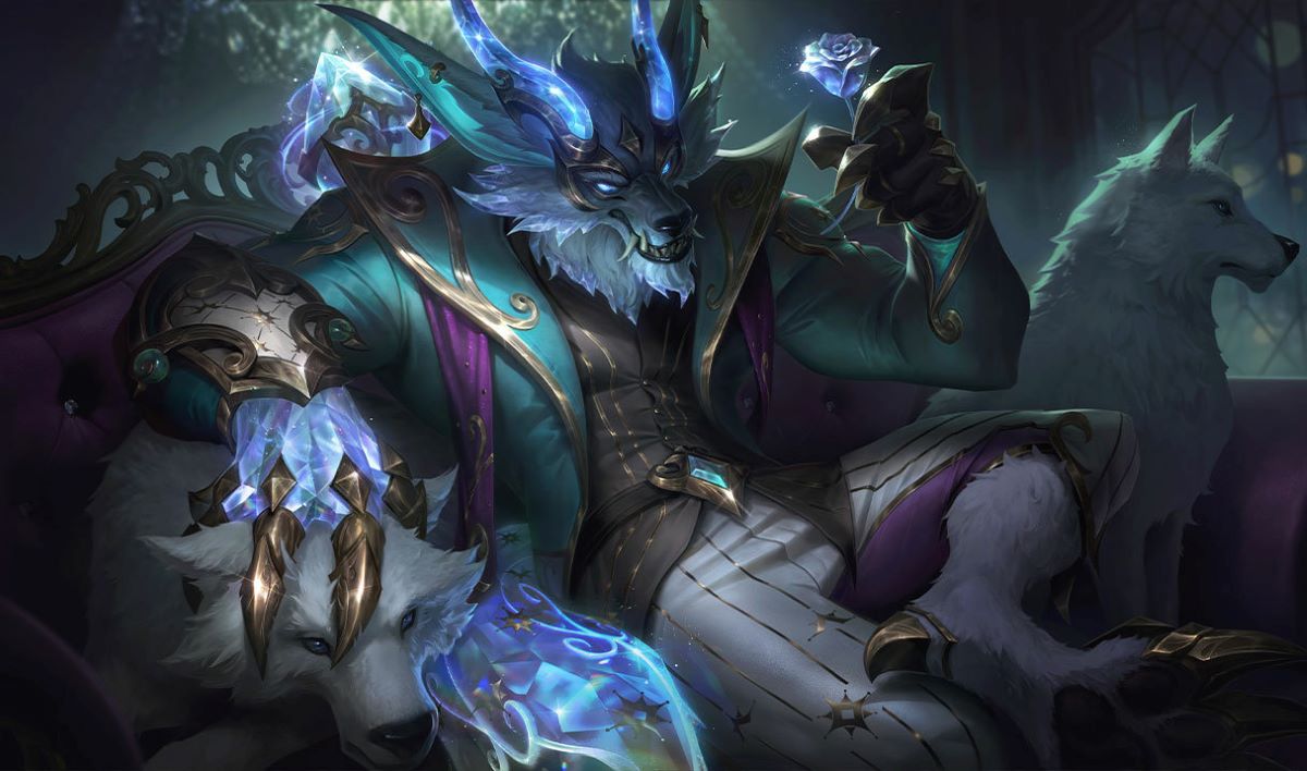 Warwick's Prestige Winterblessed Skin from December 2022, Patch 12.23