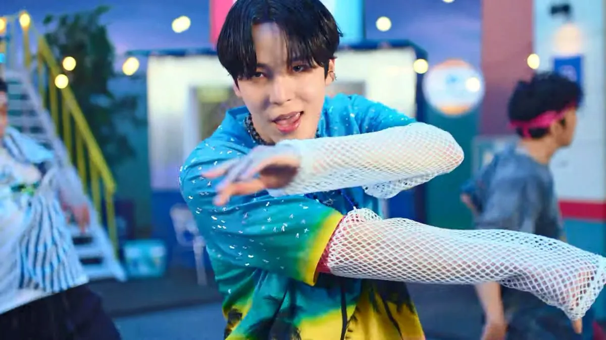 Yunho from ATEEZ in the 'Summer Taste' Music Video.
