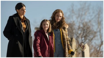 Richa Moorjani, Sienna King, and Juno Temple in 'Fargo' season 5.