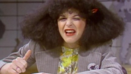 Gilda Radner as Roseanne Roseannadanna on SNL.