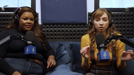 Nicole Byer and Lauren Lapkus record their podcast 'Newcomers'.