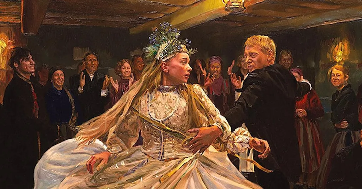 Jagna and Maciej dance at their wedding in The Peasants.