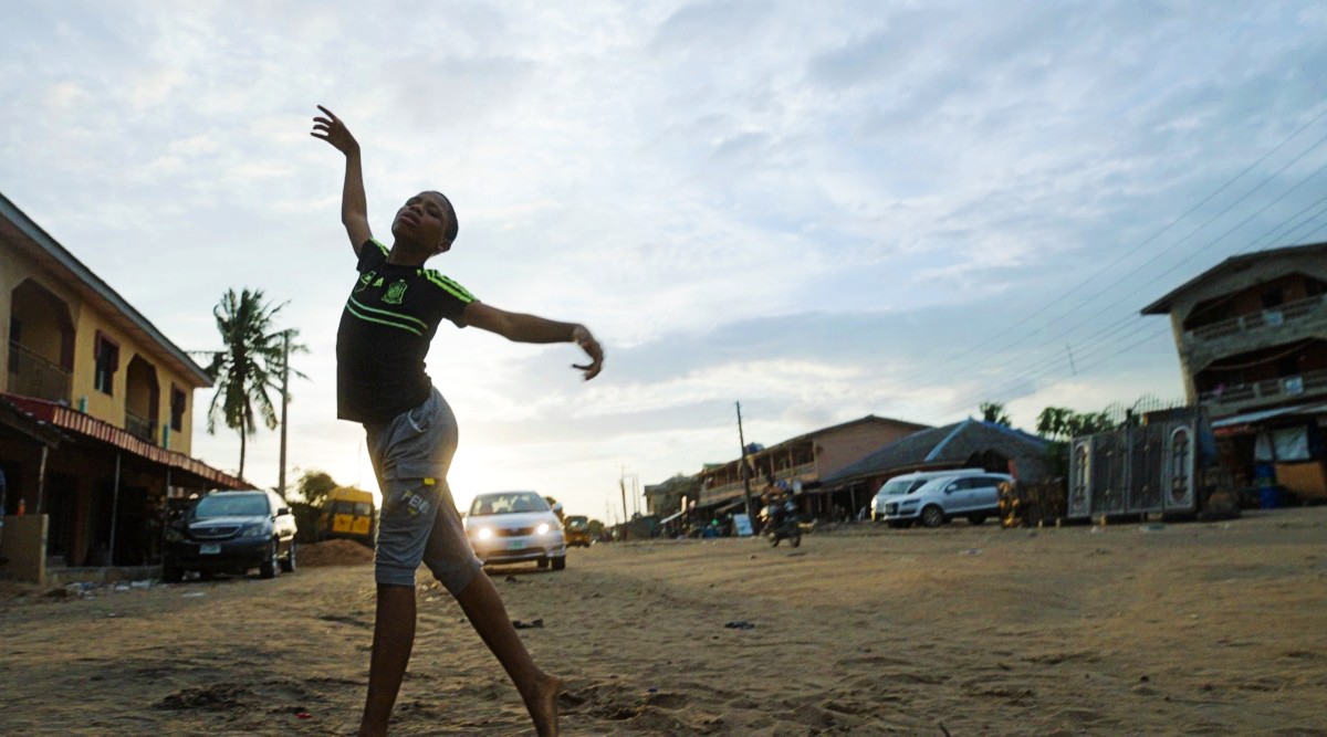Anthony Madu dancing in Disney's Madu documentary