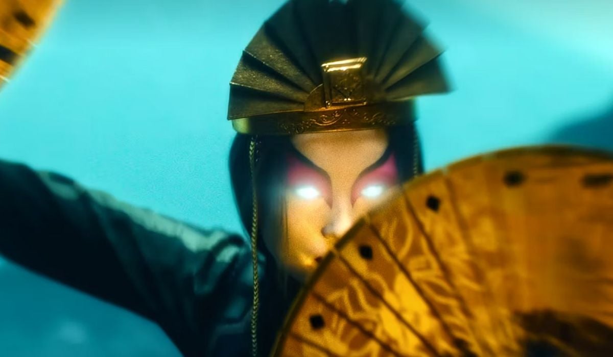 Avatar Kyoshi entering the Avatar State in the Netflix live action adaptation of Avatar: The Last Airbender