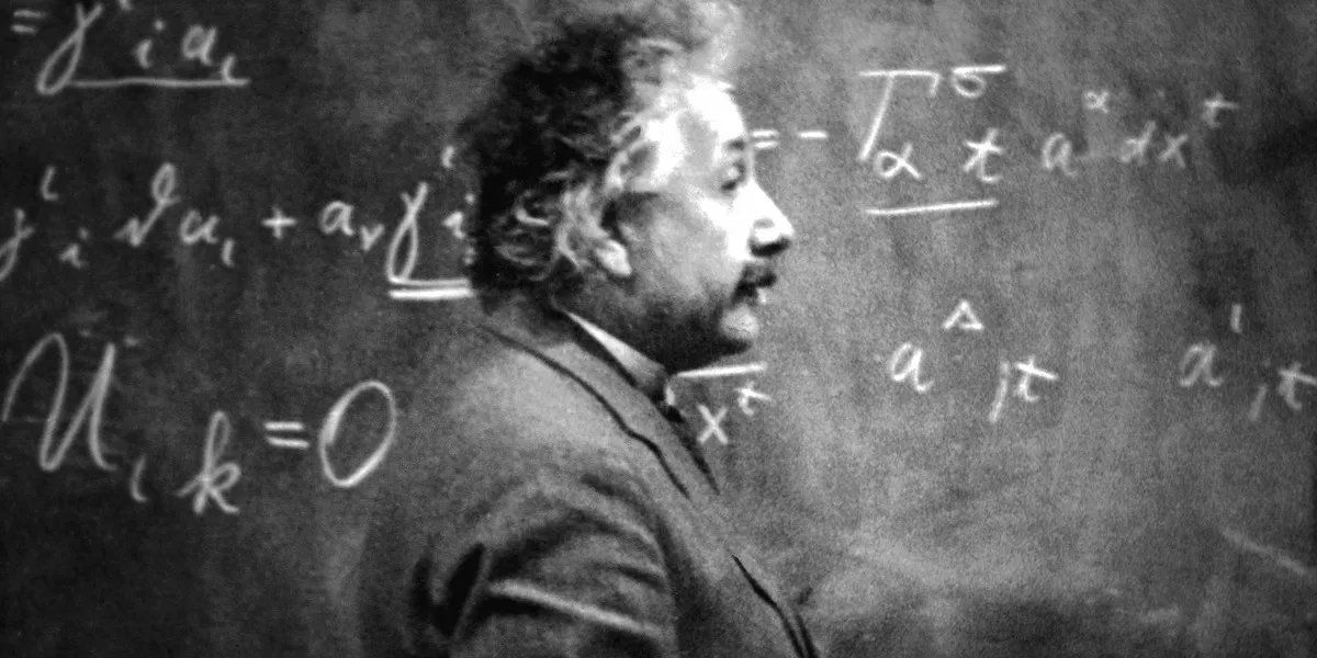 Albert Einstein in a still from the documentary 'Einstein and the Bomb'