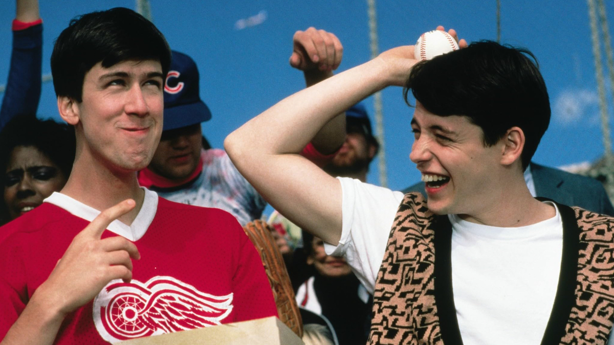 Ferris (Matthew Broderick), Cameron (Alan Ruck) in Ferris Bueller's Day Off