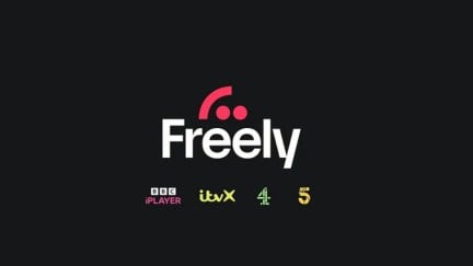 The logo for new U.K. streaming service Freely, alongside the logos for BBC iPlayer, ITVX, Channel 4 and Channel 5