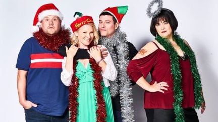 James Corden, Joanna Page, Matthew Horne and Ruth Jones in the Gavin & Stacey 2019 Christmas Special