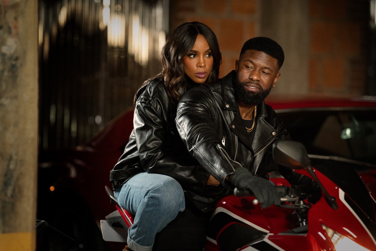 Kelly Rowland as Mea and Trevante Rhodes as Zyair. Cr. Bob Mahoney / Perry Well Films 2 / Courtesy of Netflix