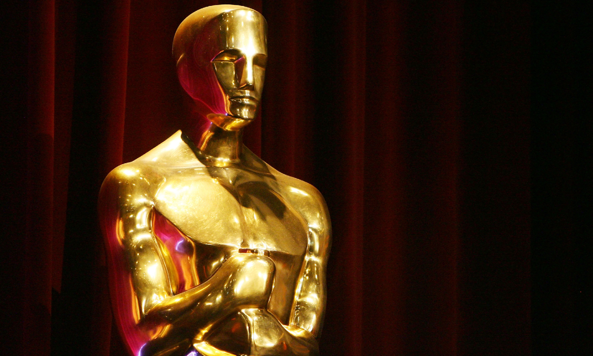 A statue resembling the Academy Award statuette