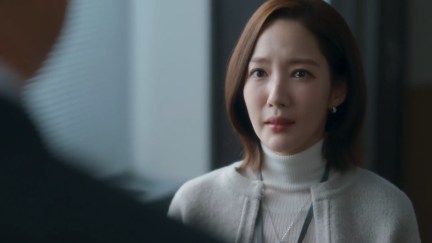 Jiwon and Jihyuk's confrontation from Episode 12 of Marry My Husband K-drama