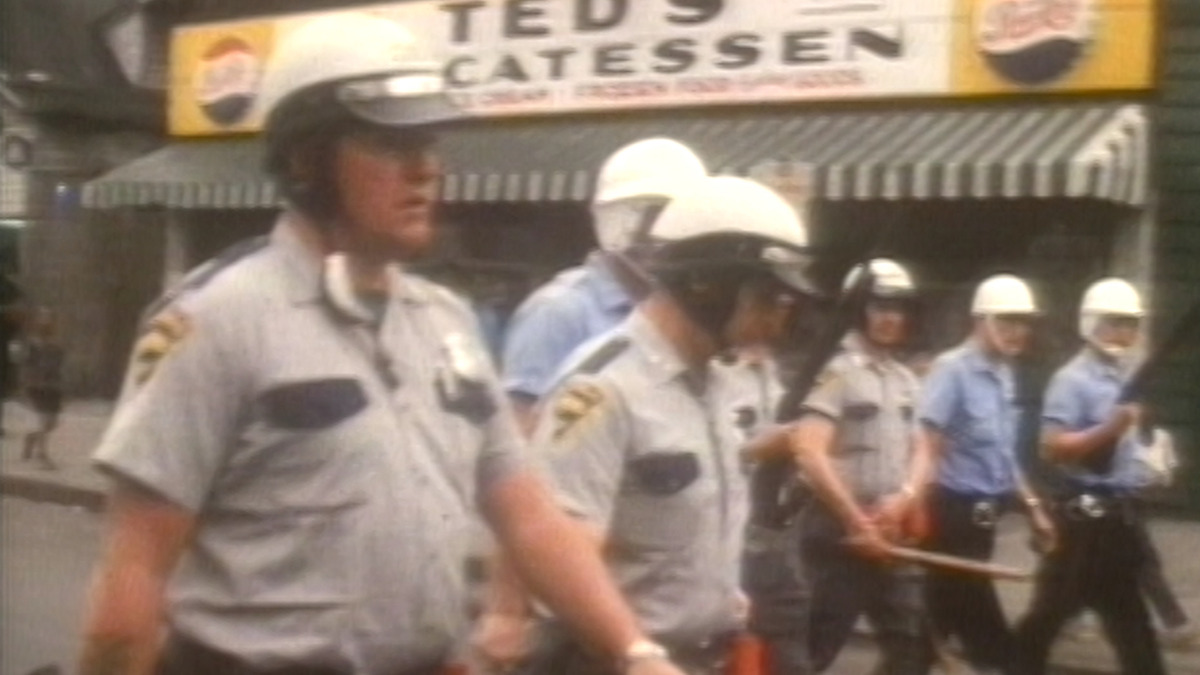 Archival image of police from the Netflix documentary 'Power'