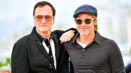 Quentin Tarantino and Brad Pitt at the 72nd Cannes Film Festival