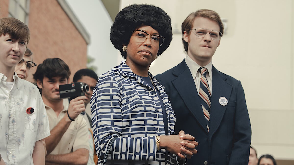 Regina King and Lucas Hedges in 'Shirley'