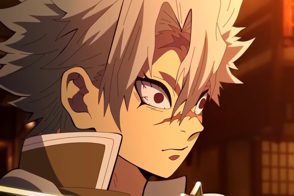 Sanemi Shinazugawa, Wind Hashira, from Demon Slayer Season 4 Infinity Castle Trailer