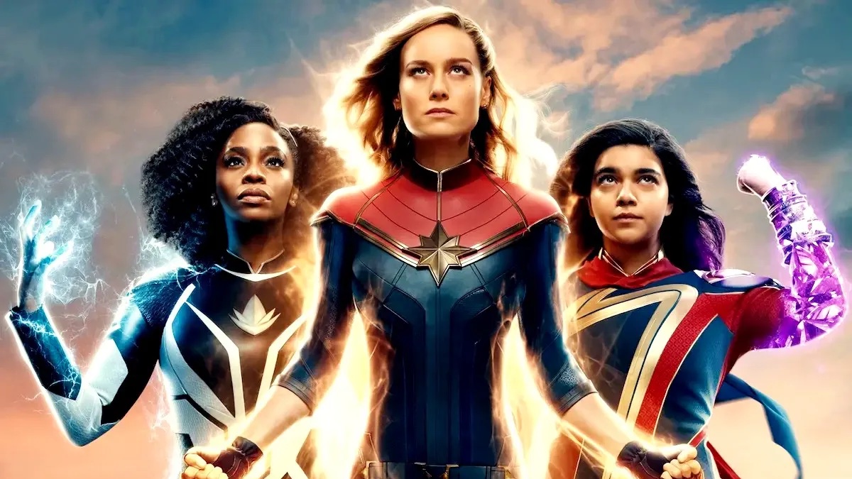 The Marvels movie poster.