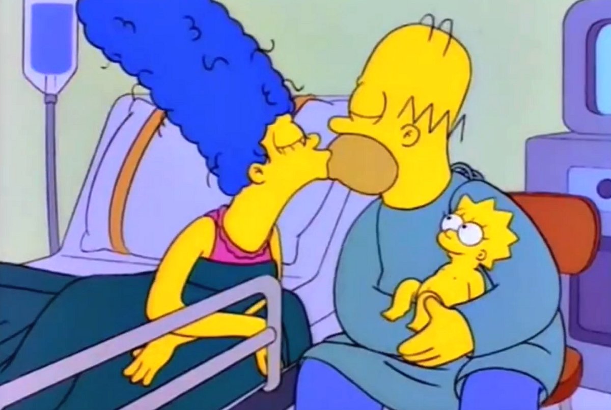 Marge, Homer and Maggie