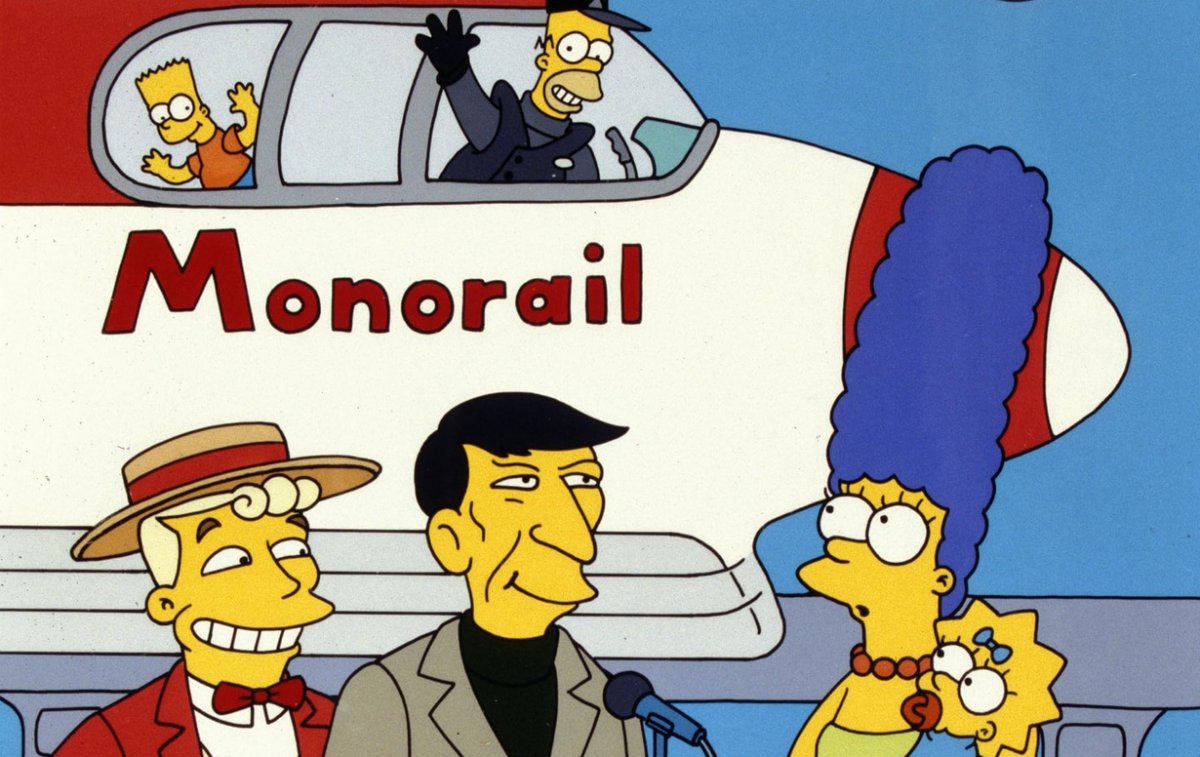 The cast of Marge vs the Monorail