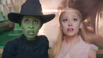 Cynthia Erivo and Ariana Grande as Elphaba and Glinda in the first trailer for Wicked Part One