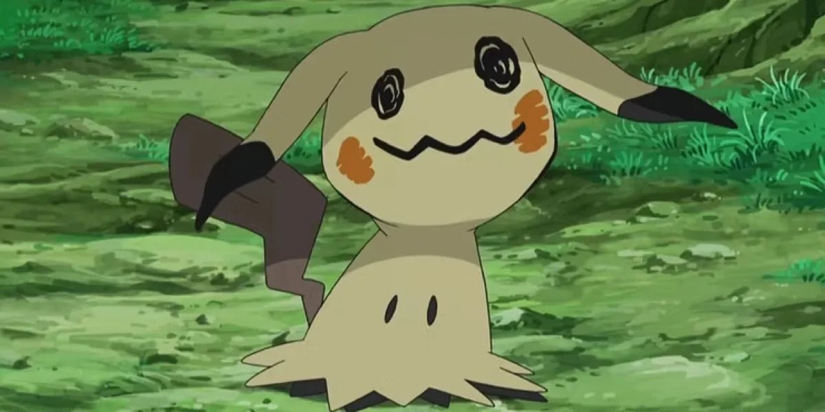 Mimikyu hides under its disguise in "Pokemon"