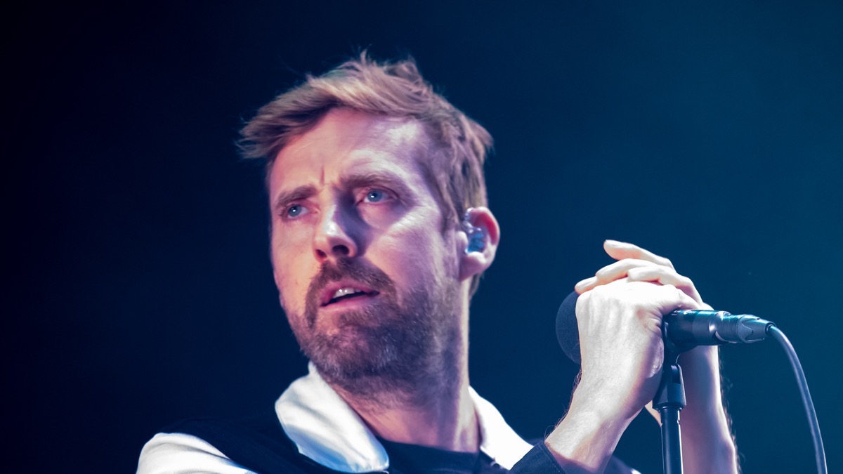 Ricky Wilson of Kaiser Chiefs performs.