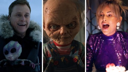 From left to right: 'Resident Alien,' 'Chucky' season 3 - part 2, and 'Vanderpump Rules'