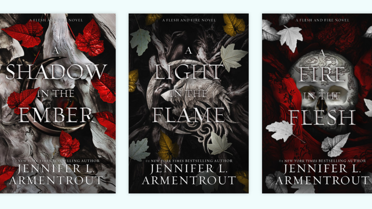 The book covers for Jennifer L. Armentrout's Flesh and Fire series 
