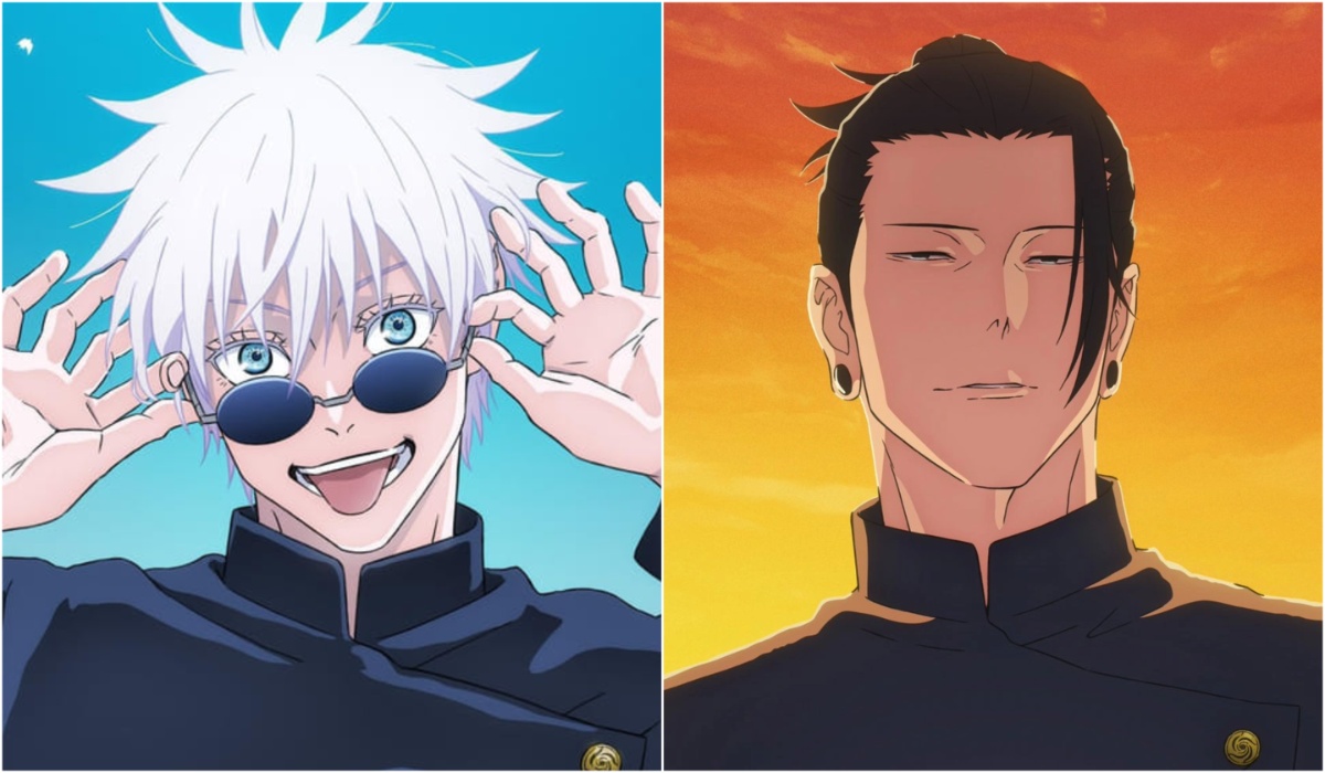 Gojo Satoru Volume 1 Cover of Jujutsu Kaisen Season 2 and Geto Suguru as Volume 2 Cover of Jujutsu Kaisen Season 2