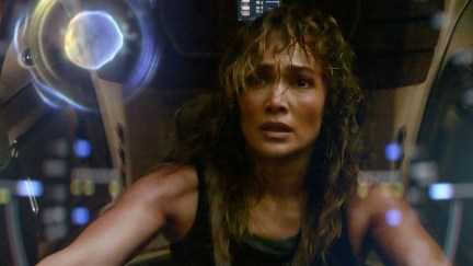 Jennifer Lopez in the Netflix sci-fi movie 'Atlas'