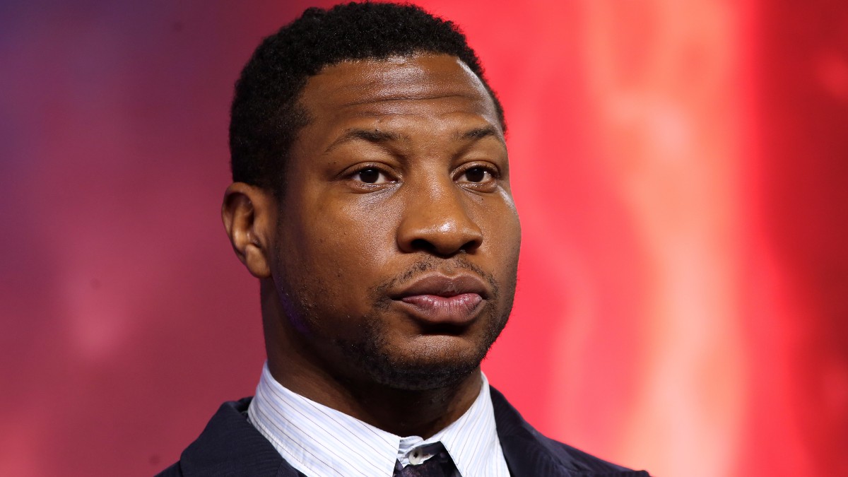 Jonathan Majors at a Ant-Man and the Wasp: Quantumania screening