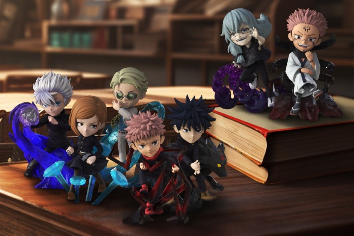 Kwistal: Jujutsu Kaisen Battle Ready Series featuring Gojo Satoru, Kugisaki Nobara, Nanami Kento, Itadori Yuji, Fushiguro Megumi, Mahito, and Ryomen Sukuna