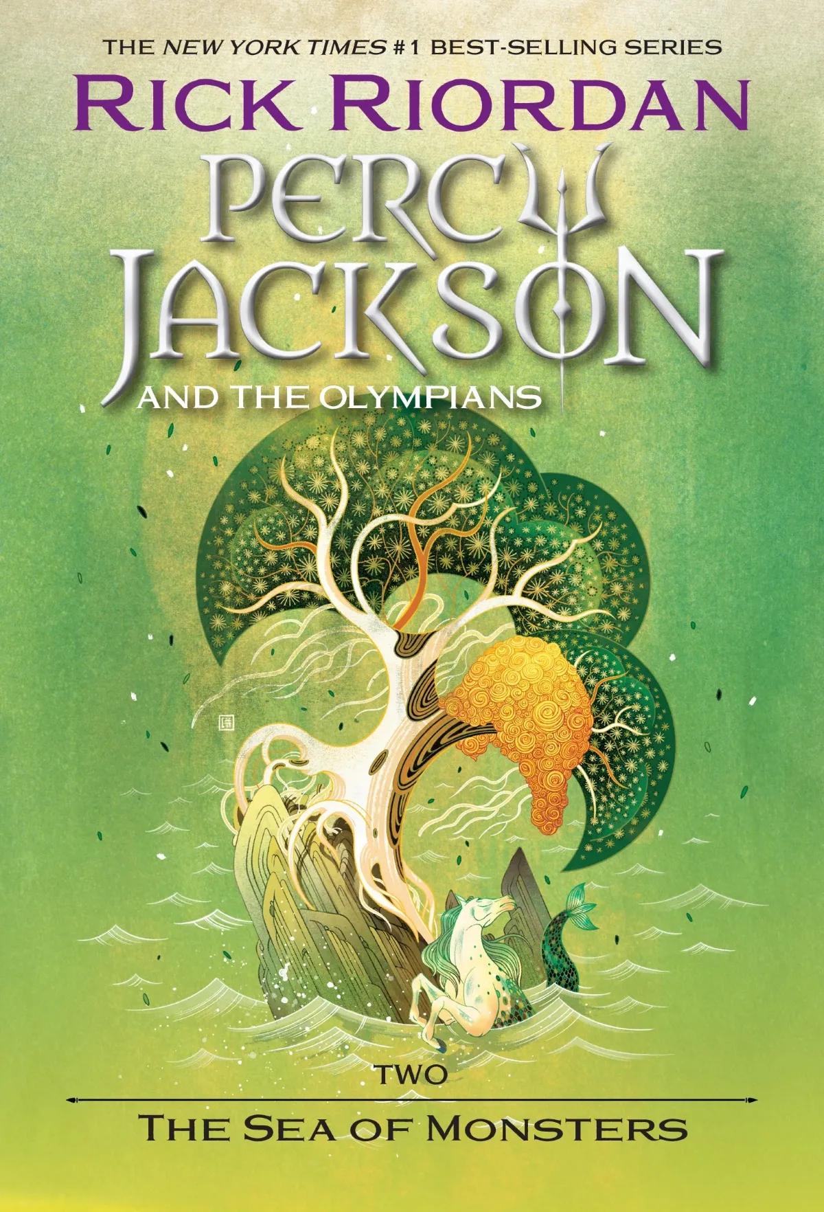 Percy Jackson and the Olympians Book 2 - The Sea of Monsters cover art (Disney Hyperion)