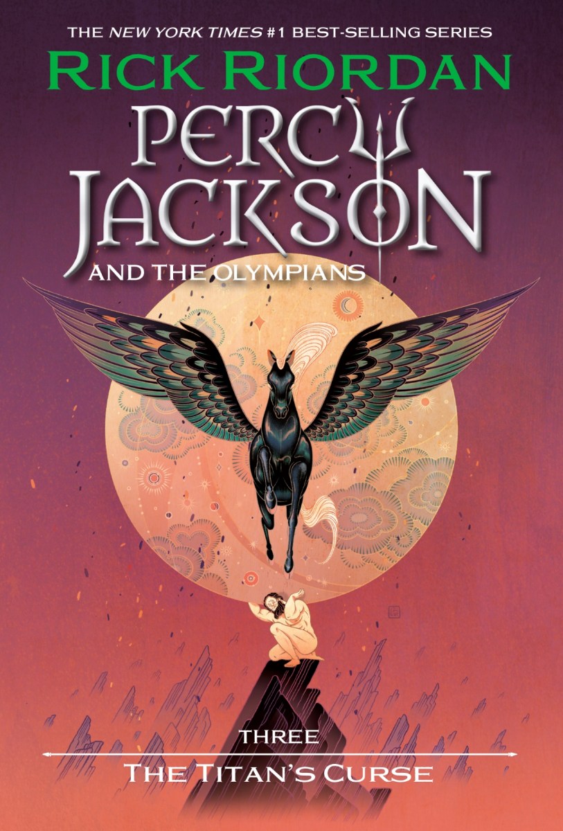 Percy Jackson and the Olympians Book 3 - The Titan's Curse cover art (Disney Hyperion)