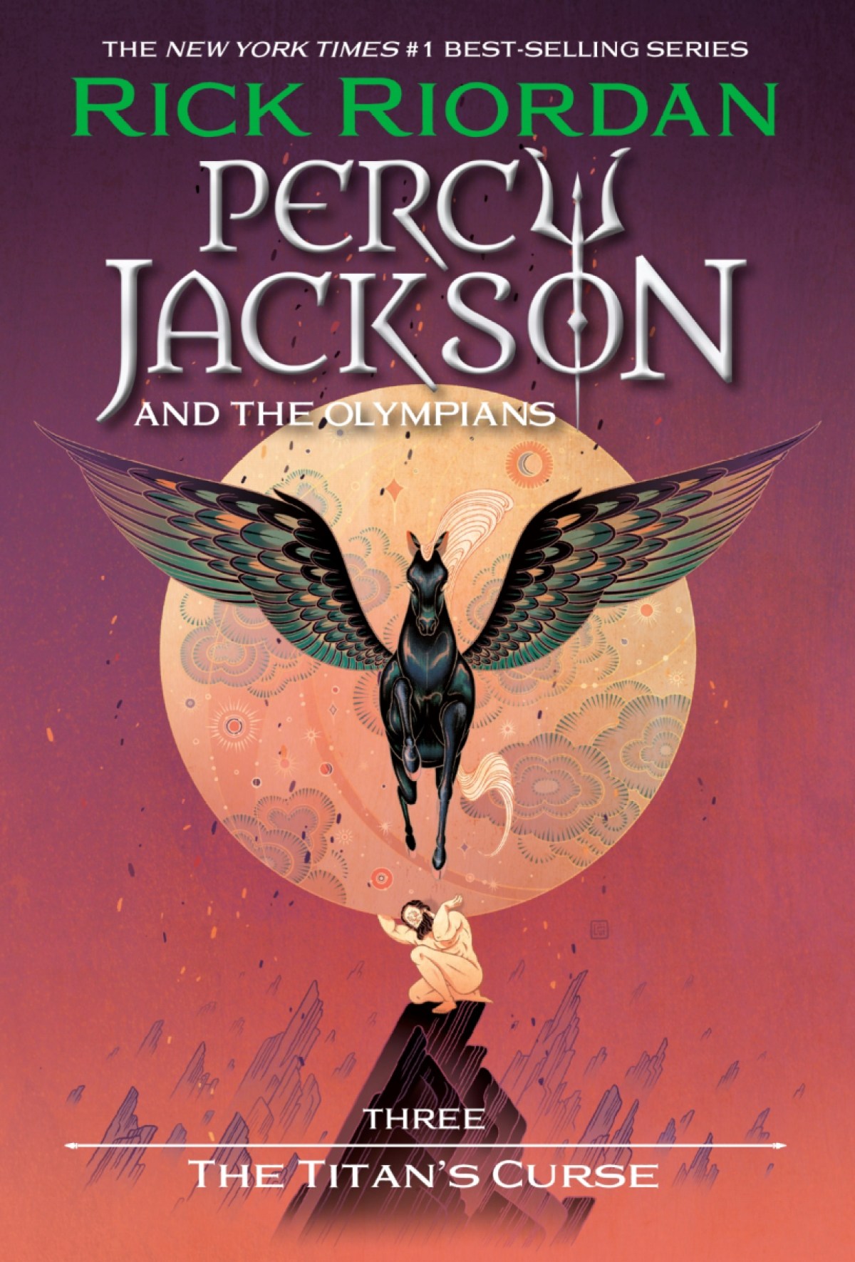 Percy Jackson and the Olympians Book 3 - The Titan's Curse cover art (Disney Hyperion)