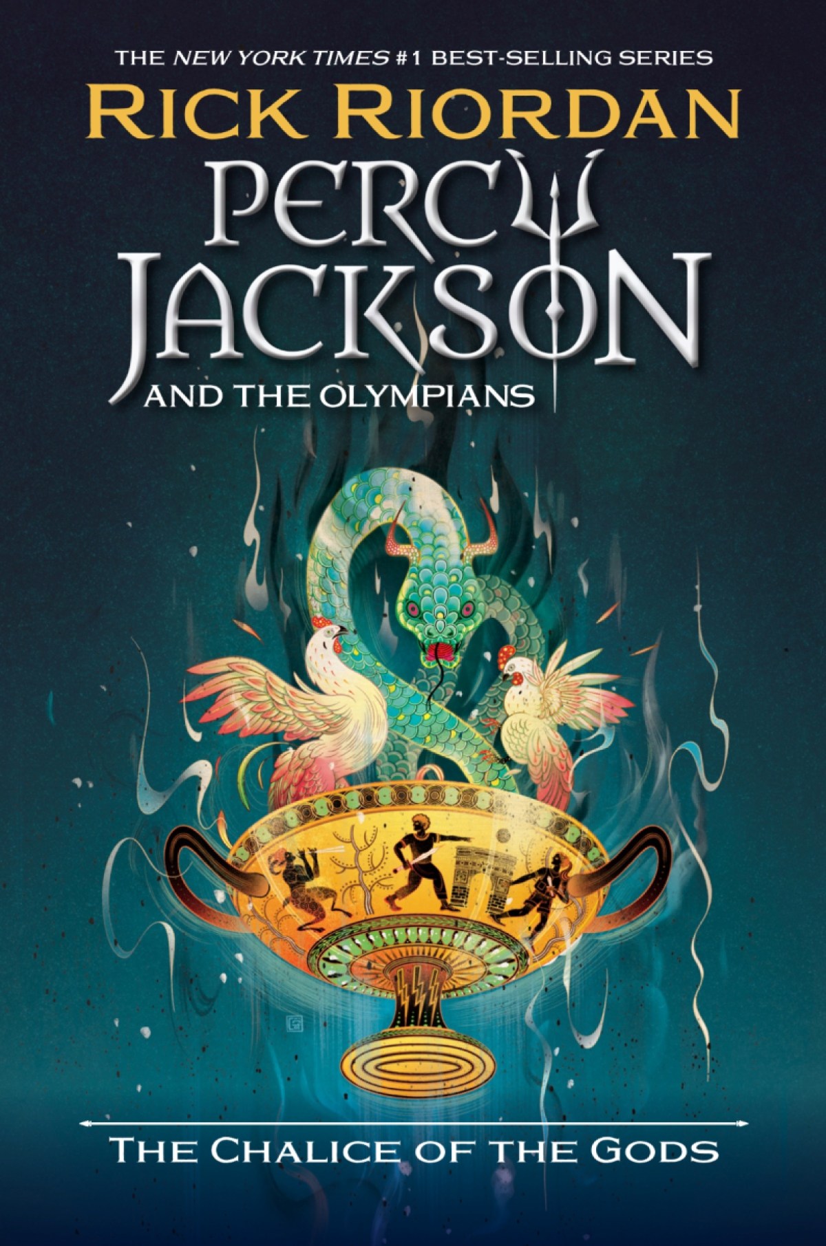 Percy Jackson and the Olympians Book 6 - The Chalice of the Gods cover art (Disney Hyperion)