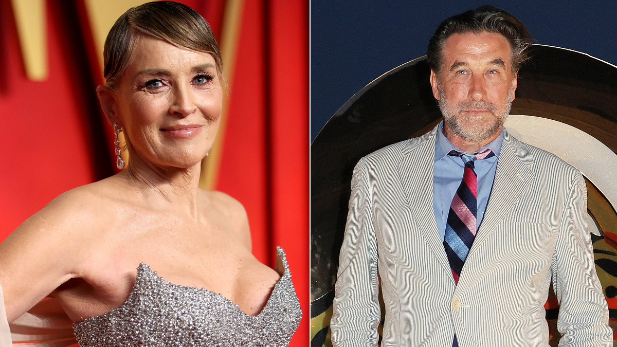 Sharon Stone at Vanity Fair Oscars Part and Billy Baldwin at the 69th Taormina Film Festival