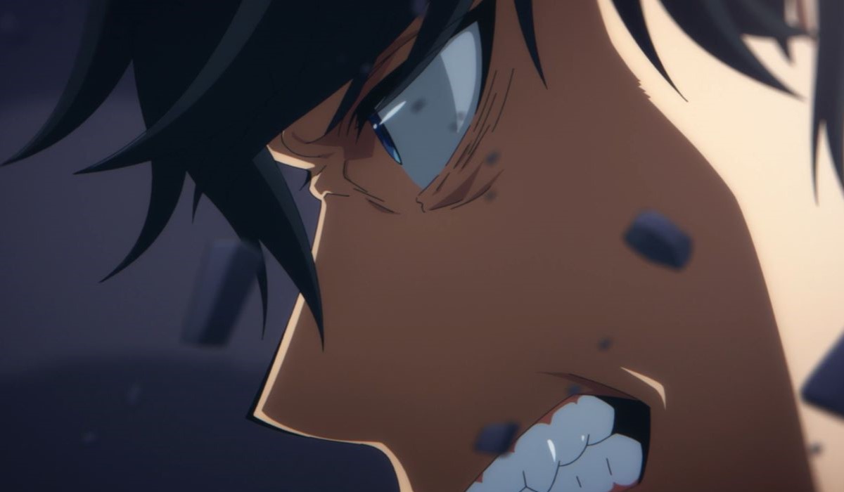 Sung Jinwoo fighting against Igris in a Job Change Quest Dungeon from Solo Leveling Episode 11