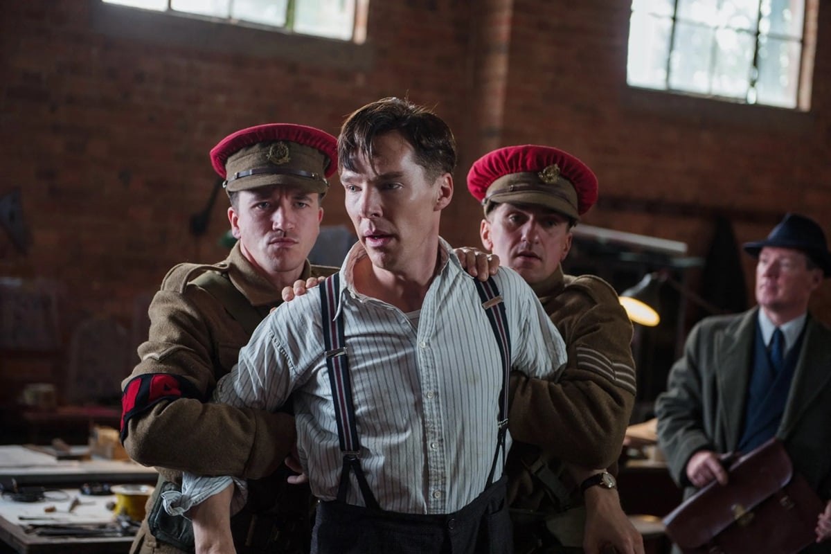 Benedict Cumberbatch gets arrested in The Imitation Game