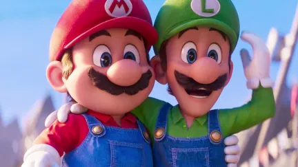 Mario and Luigi in The Super Mario Bros Movie
