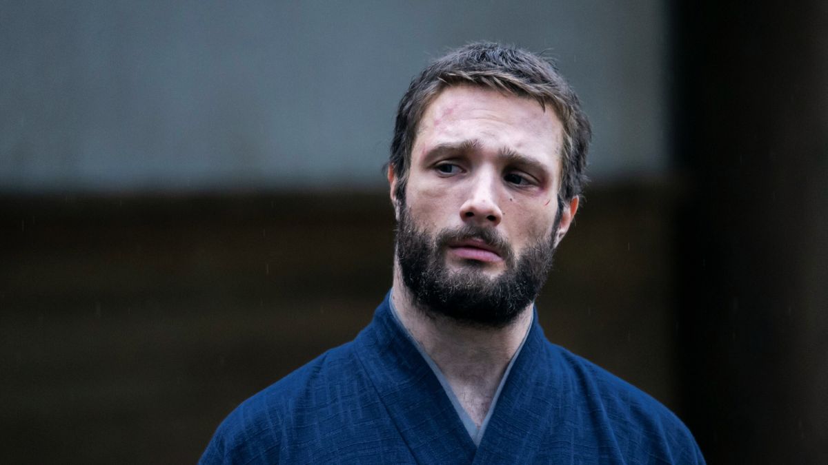 John Blackthorne (Cosmo Jarvis) looks brooding in Shōgun episode 5, "Broken to the Fist"