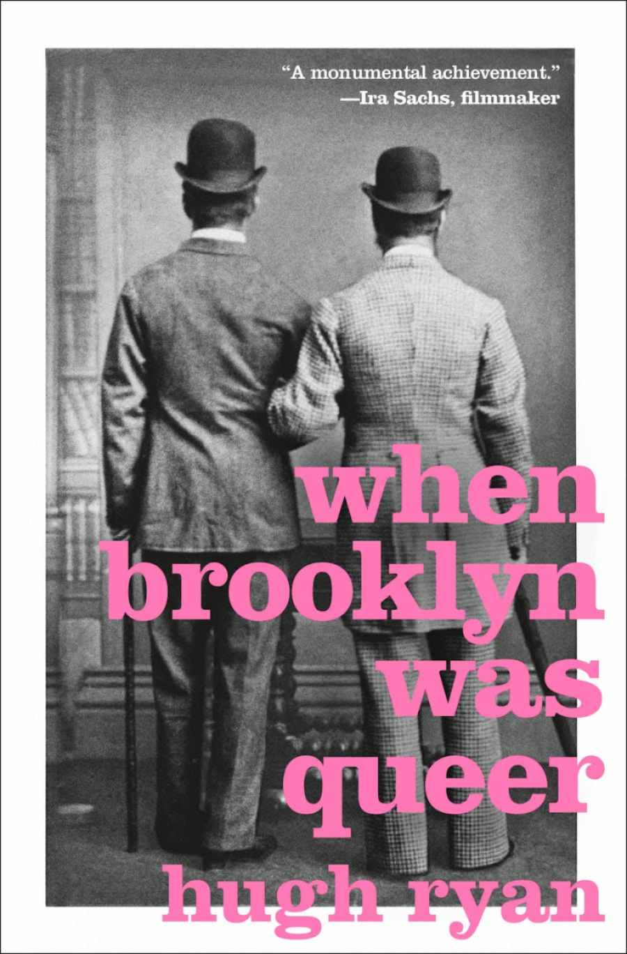 When Brooklyn Was Queer Cover shows two men with linked arms and backs turned toward us