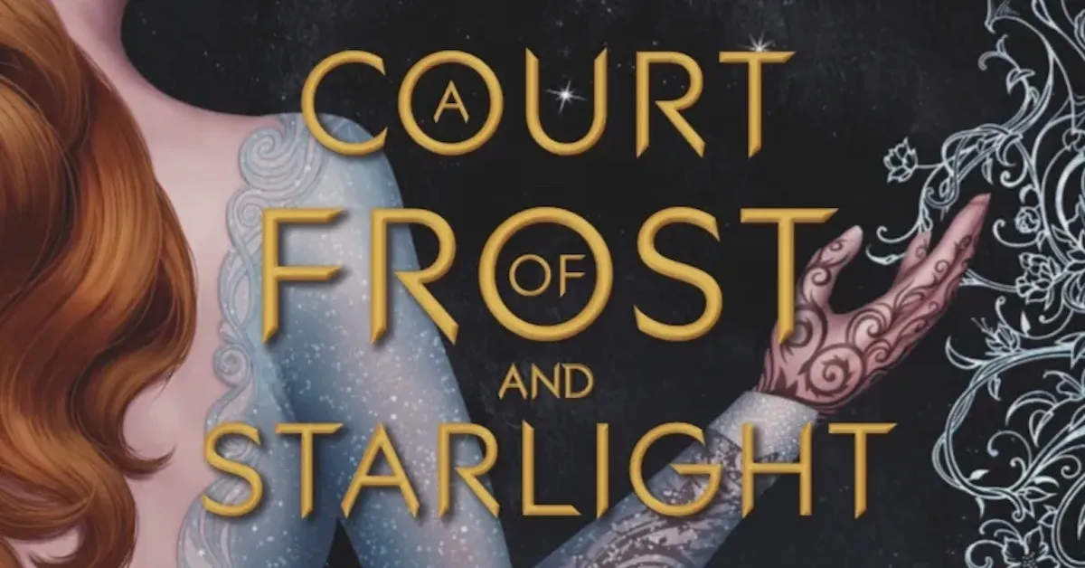 The cover art for A Court of Frost and Starlight by Sarah J Maas