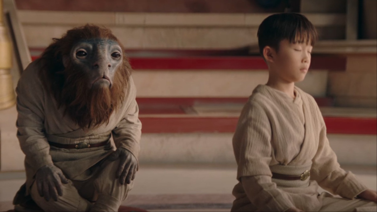 Jedi younglings sit on the floor in 'The Acolyte'.