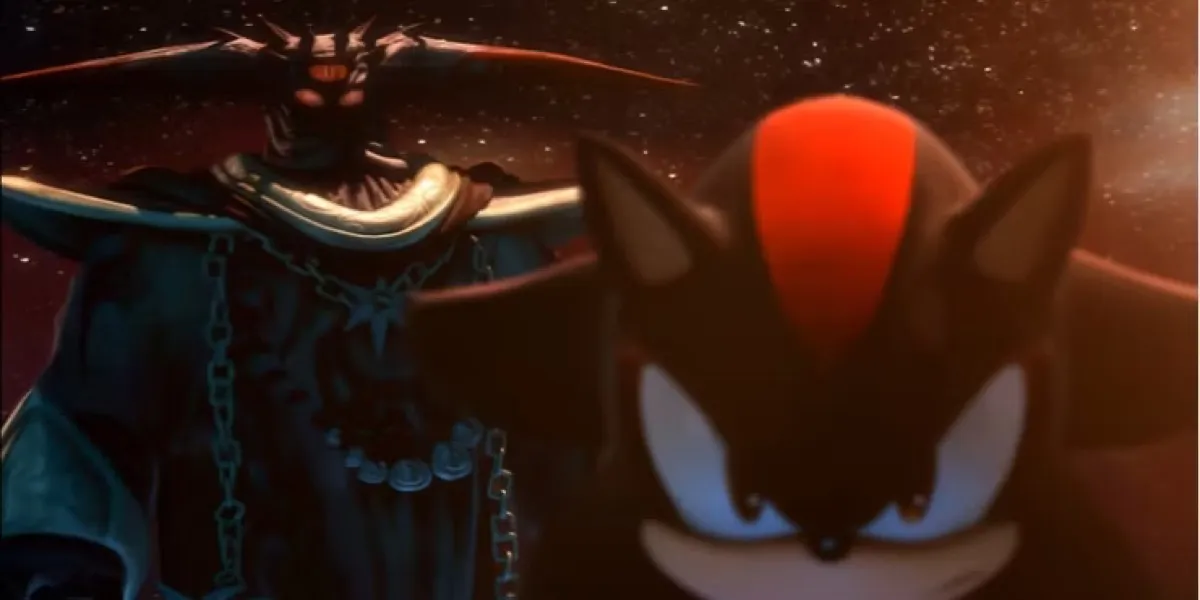 Black Doom from "Shadow the Hedgehog" looms over Shadow