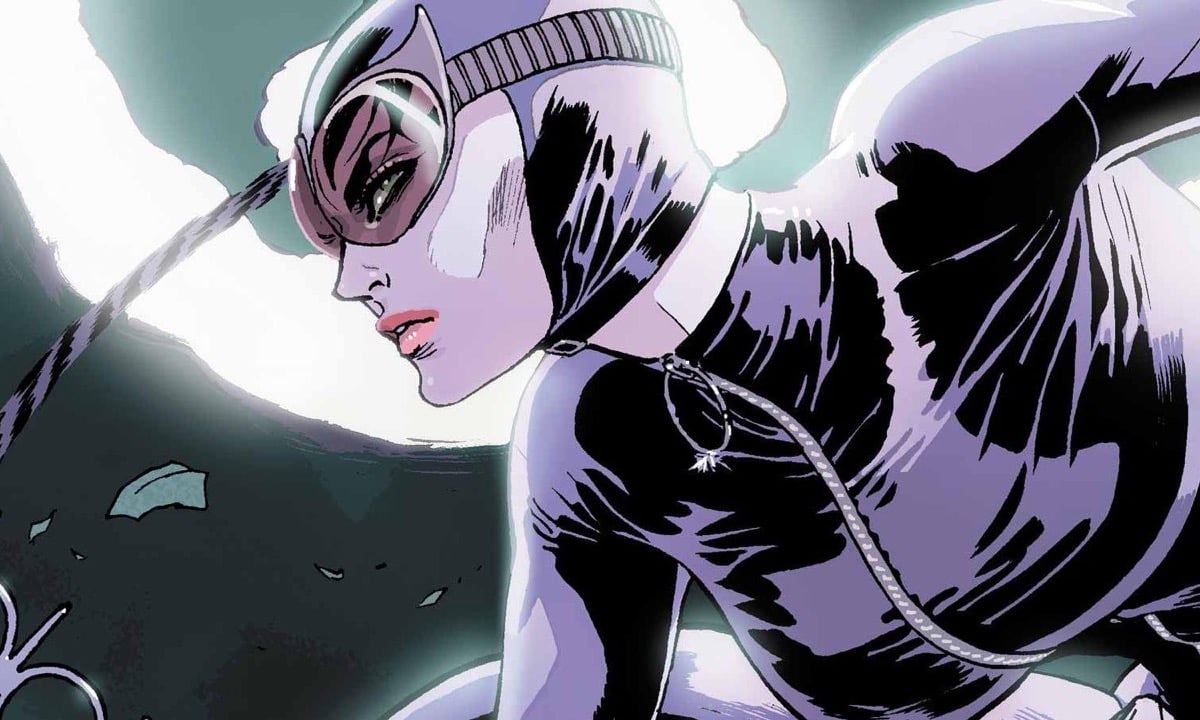 Catwoman in the moonlight in DC Comics