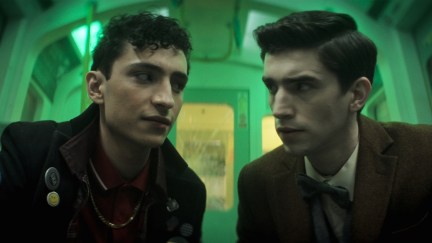 Charles and Edwin look at each other in Dead Boy Detectives.
