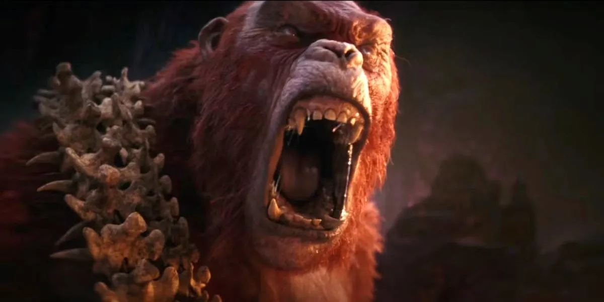 Skar King roaring in 'Godzilla x Kong: The New Empire'.